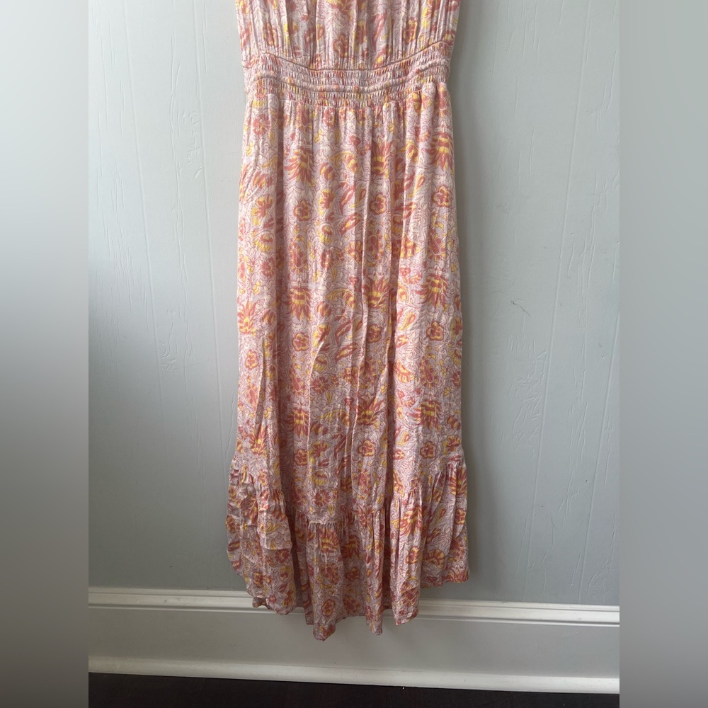 Lucky Brand Pink Floral Felice High-low Midi Dress (size S) - Picture 10 of 12